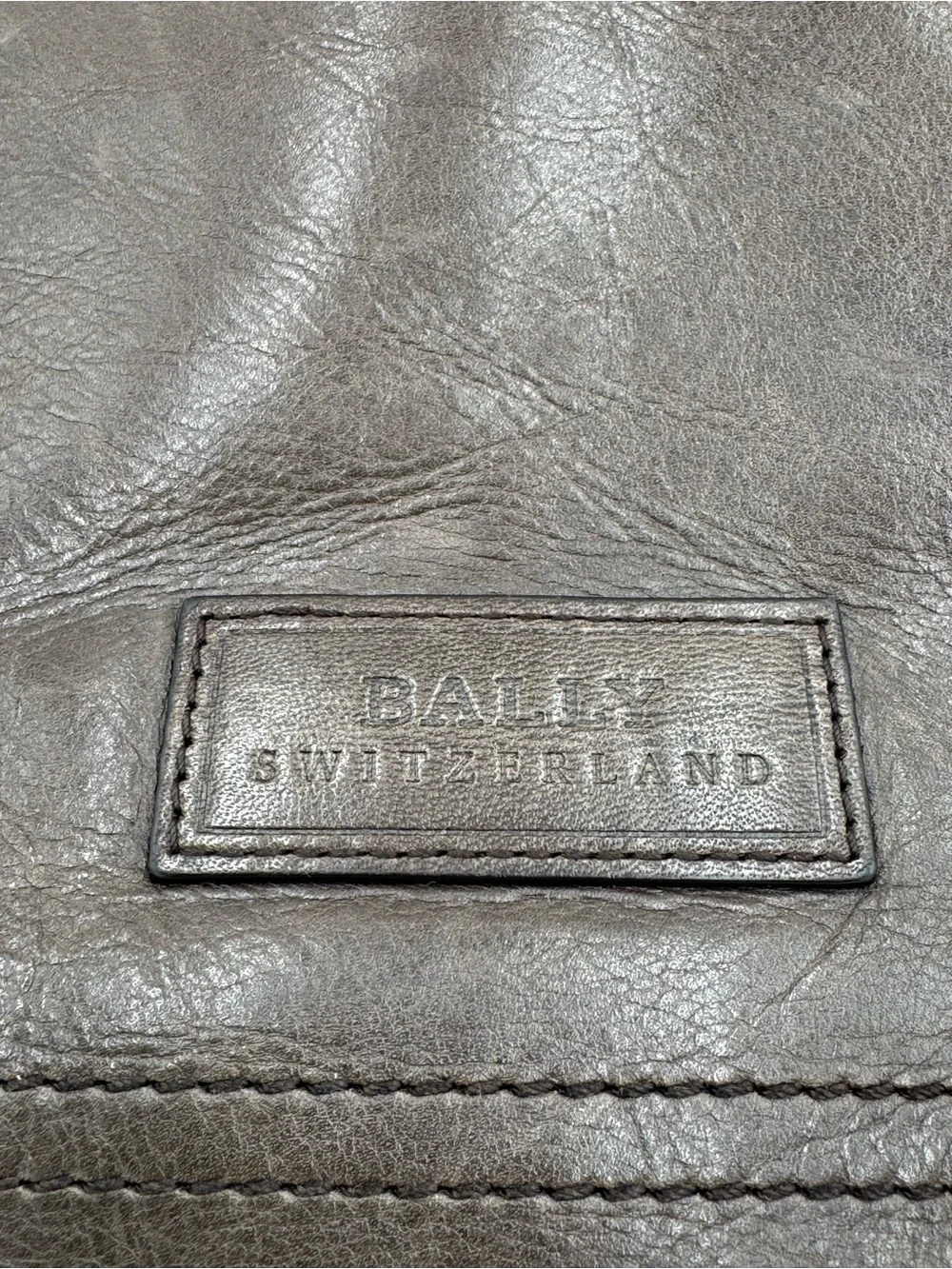 Bally Brown Smooth Leather Messenger with Red & Cream Striped Adjustable Strap